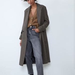 Zara Plaid Coat